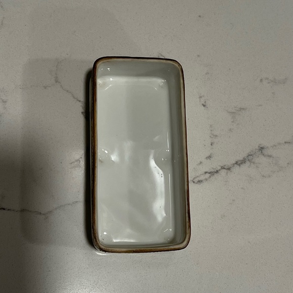 Antique Nippon Hand-Painted Pink, Green & Gold Floral Porcelain Vanity Dish - Picture 4 of 16